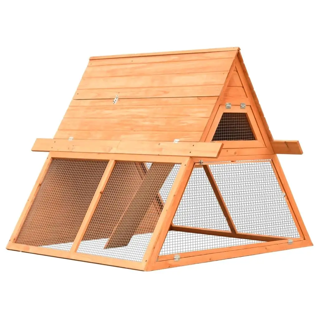 

Spacious Rabbit Hutch Made from Solid Pine & Fir Wood - 59.8x50.4x42.5 cm for Comfortable Habitat