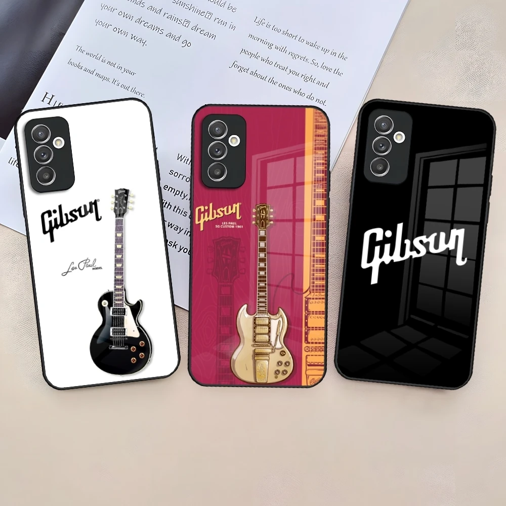 G-Gibson Music Phone Case For Samsung Galaxy S26 S25 S24 S23 S22 S20 S21 Ultra Edge Plus Fe Colored Silver Cover