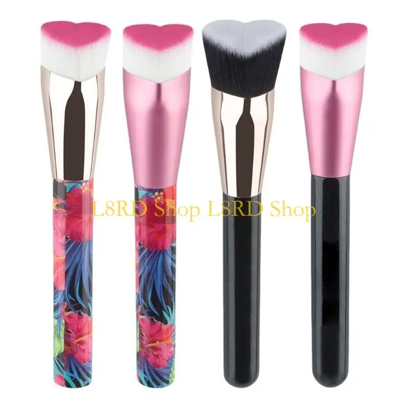 L8RD Double Ended Makeup Brush For Liquid Cream Concealer Brush Under Eye Application