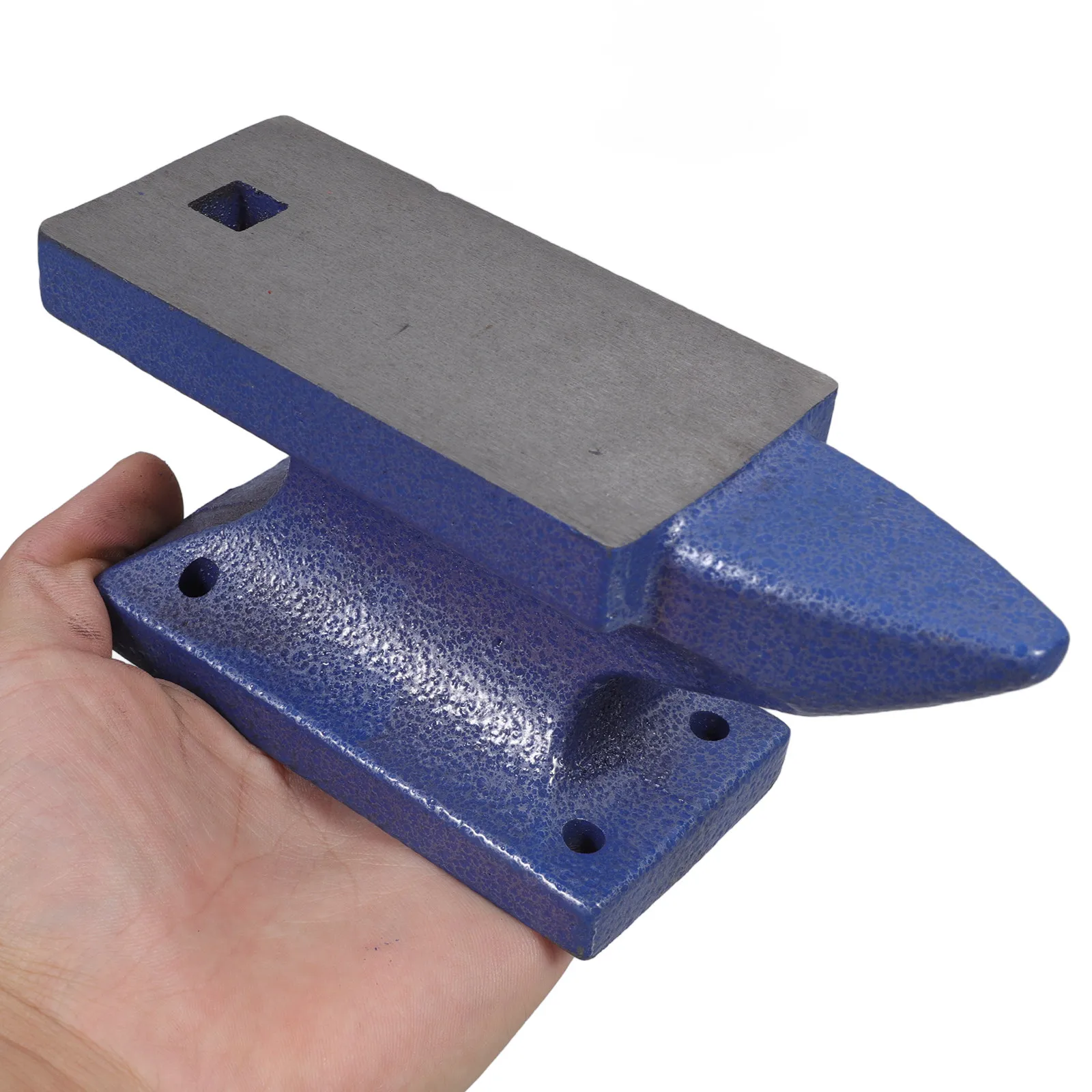 1Pcs Heavy-Duty Iron Beating Anvil for DIY Metalworking Sturdy Rust-Resistant Hand-Knock Anvil with Smooth Sprayed Surface