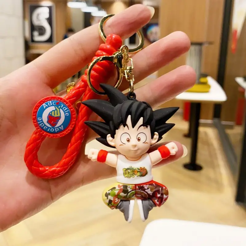 Dragon Ball Schlüsselanhänger Son Goku und Kuririn Cartoon Niedlich Modisch Personalisiert Einfach Tragbar Paar Schüler Taschenanhänger Geschenk – Detail 3