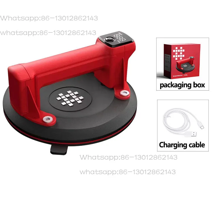 Electric Multifunctional Tile Suction Cup with Digital Display Automatic Air Replenishment  Tile Vacuum Suction Cup for Ceramic
