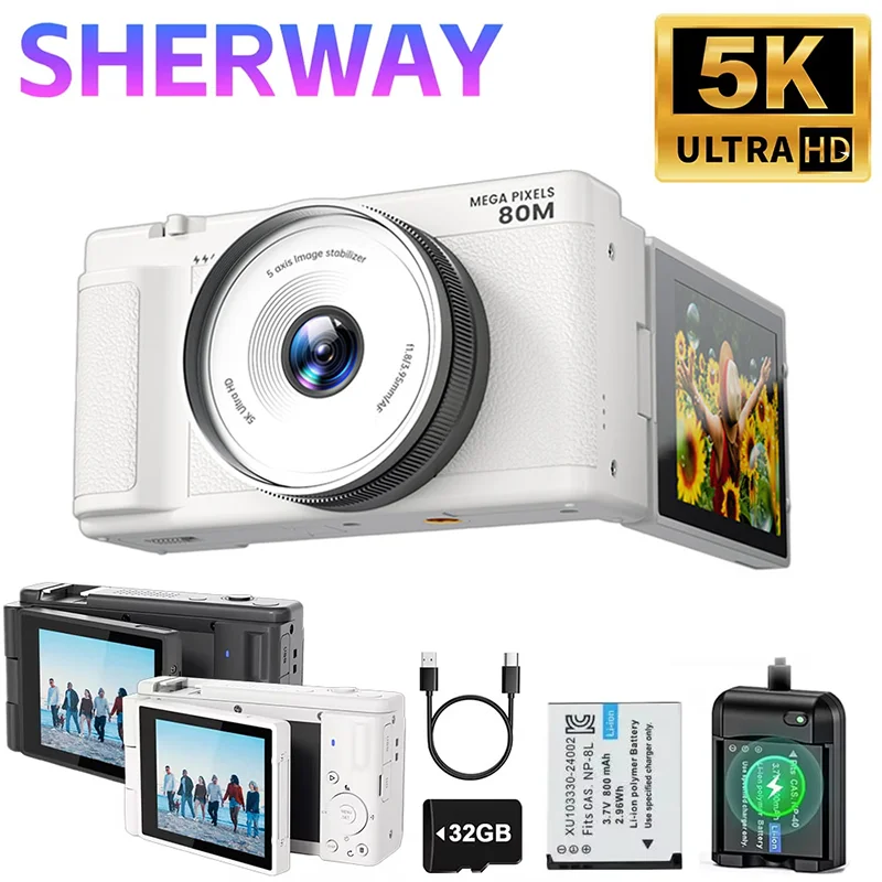 5K 80MP Digital Cam…