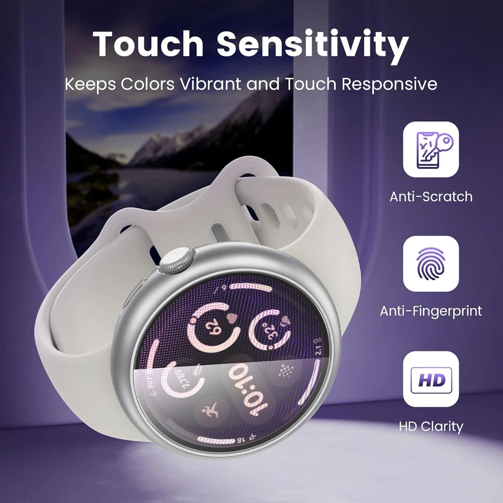 Verre trempé + boîtier pour Google Pixel Watch 3 41mm 45mm, housse de protection d'écran pare-chocs tout autour pour PC dur pour Google Pixel Watch 2