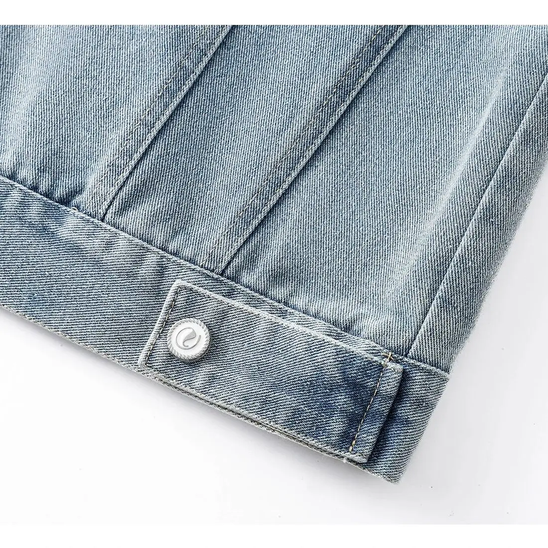 Retro Women's Short Denim Jacket Korean Version Versatile Patch Fabric Lace Long Sleeved Loose Jacket Spring Autumn New Top