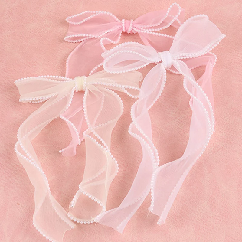 (3 шт./упак.) 22,3*14,5 см, цветочный жемчуг ручной работы, рыбий хвост, лента с бантом, букет из органзы, волнистый аксессуар для торта, аксессуар для подарочной упаковки