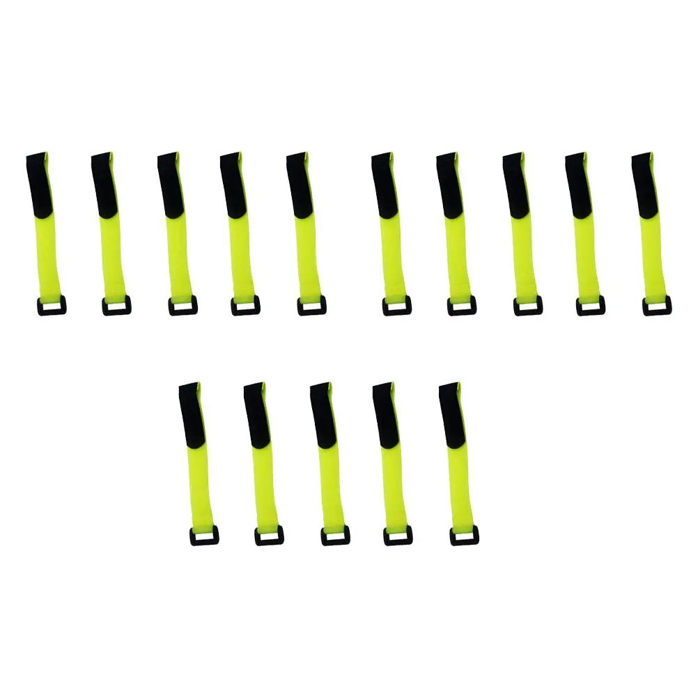 

15pcs 20x300mm Straps Mixed Color Bike Wheel Cable Tie Fastening Hook Loop Tape Organize Cords Lightweight Store