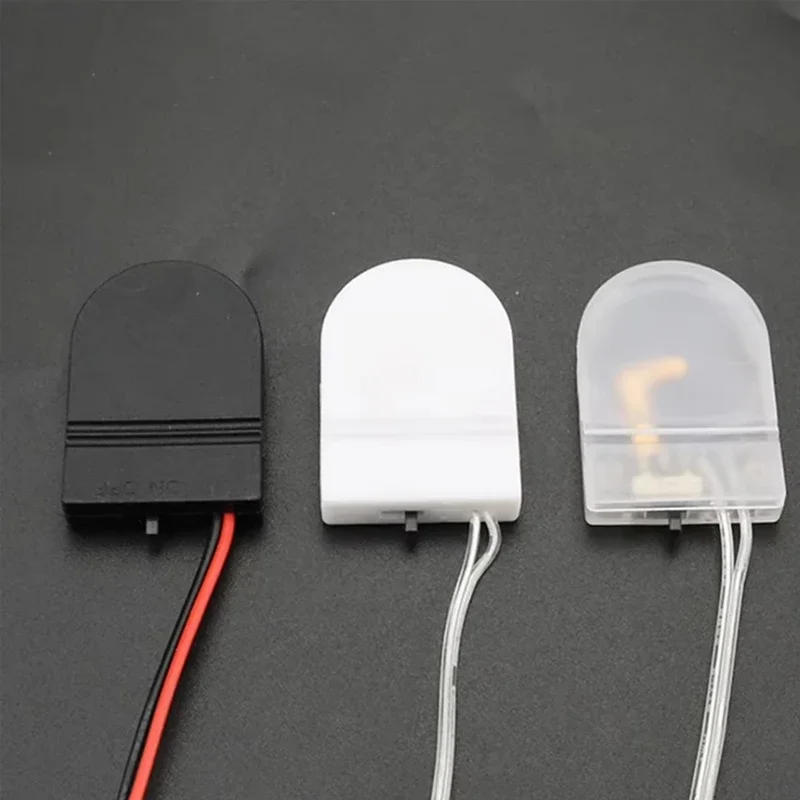 1Pc Single Slot CR2032 CR 2032 Button Coin Cell Battery Holder Case Cover With ON-OFF Switch Leads Wire 3V Battery Box