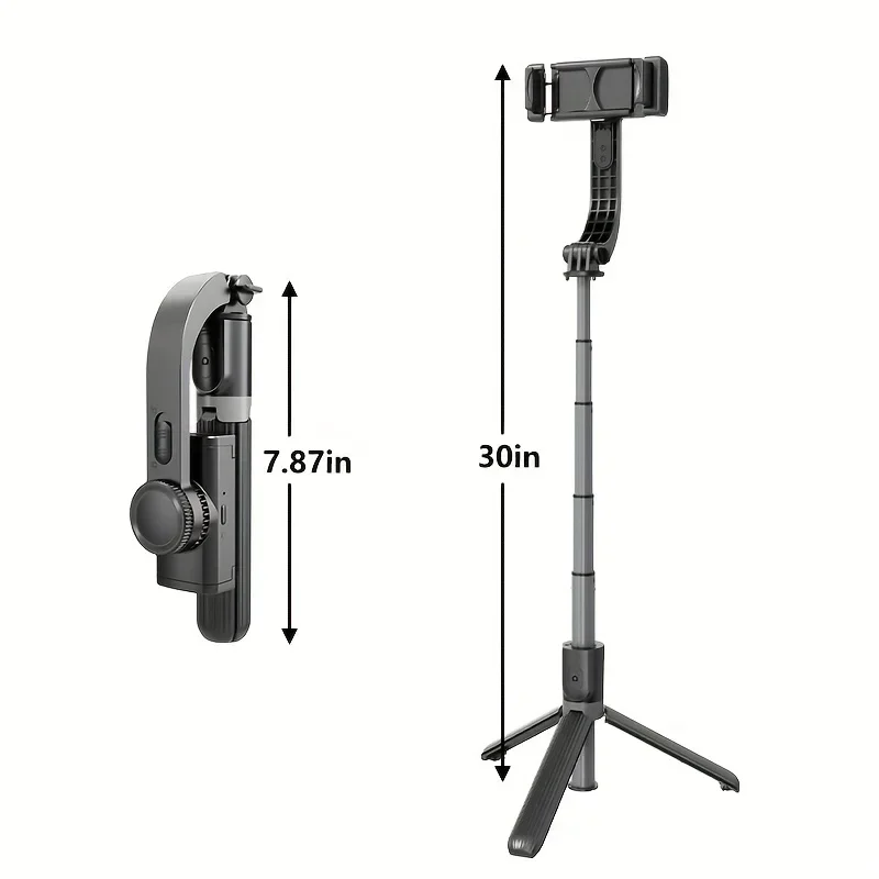 Selfie Stick Gimbal Stabilizer 360 degree Rotation Tripod with Wireless Remote Control Portable Phone Holder