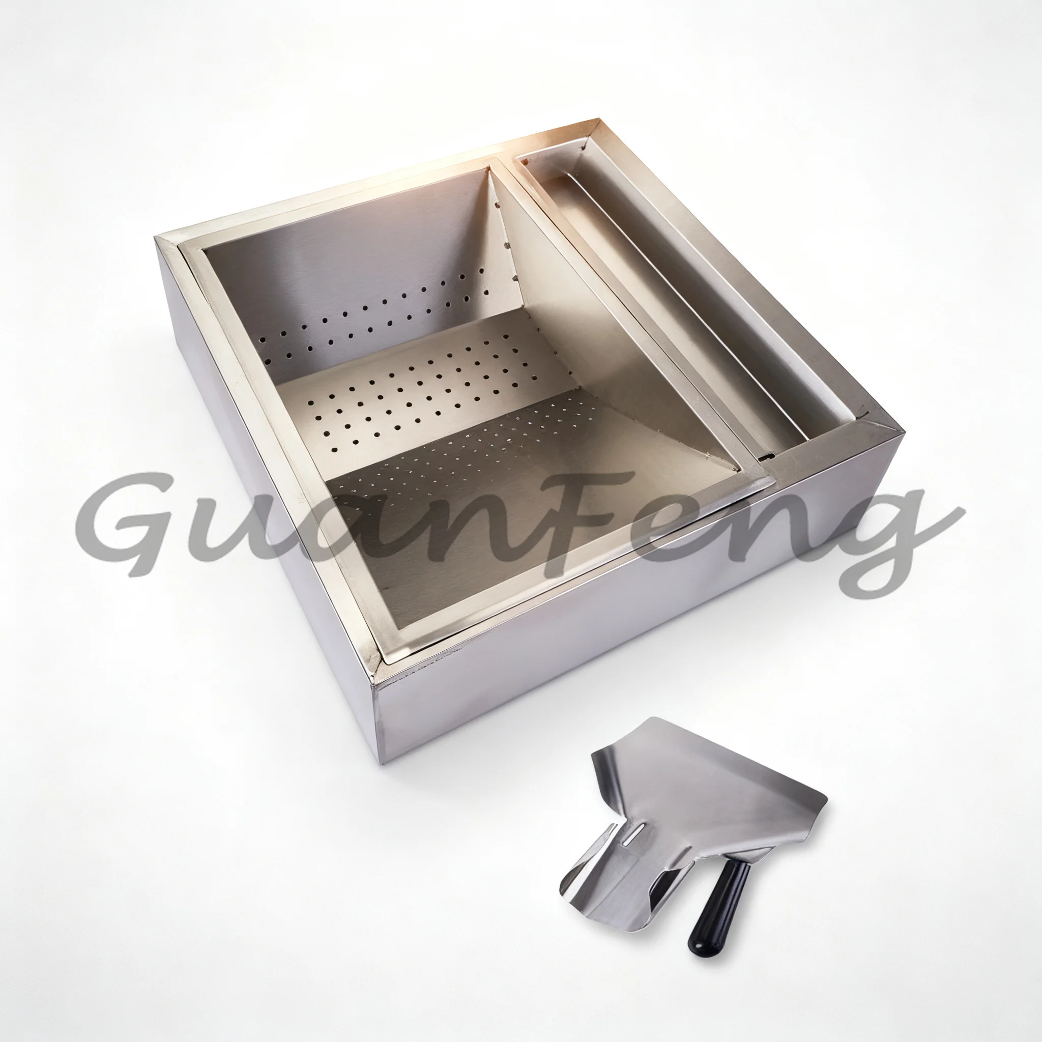 Commercial Fry Oil Filter & French Fry Workstation, Oil Control Equipment for Burger Shop