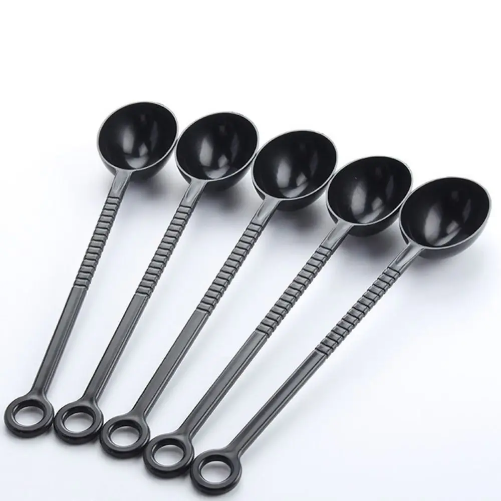 

Non-slip Long Handle Measuring Spoon Baking Tools 10g Plastic Coffee Scoop Hangable Coffee/Black Sugar Scoop Restaurant