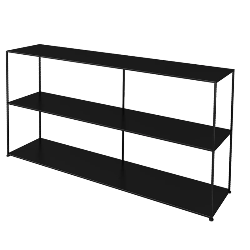 Nordic wrought iron balcony shelf floor shelf bedroom storage rack baffle wall living room