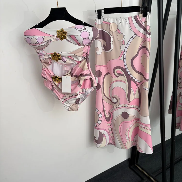 Summer Women's Designer Print Swimsuit Suit