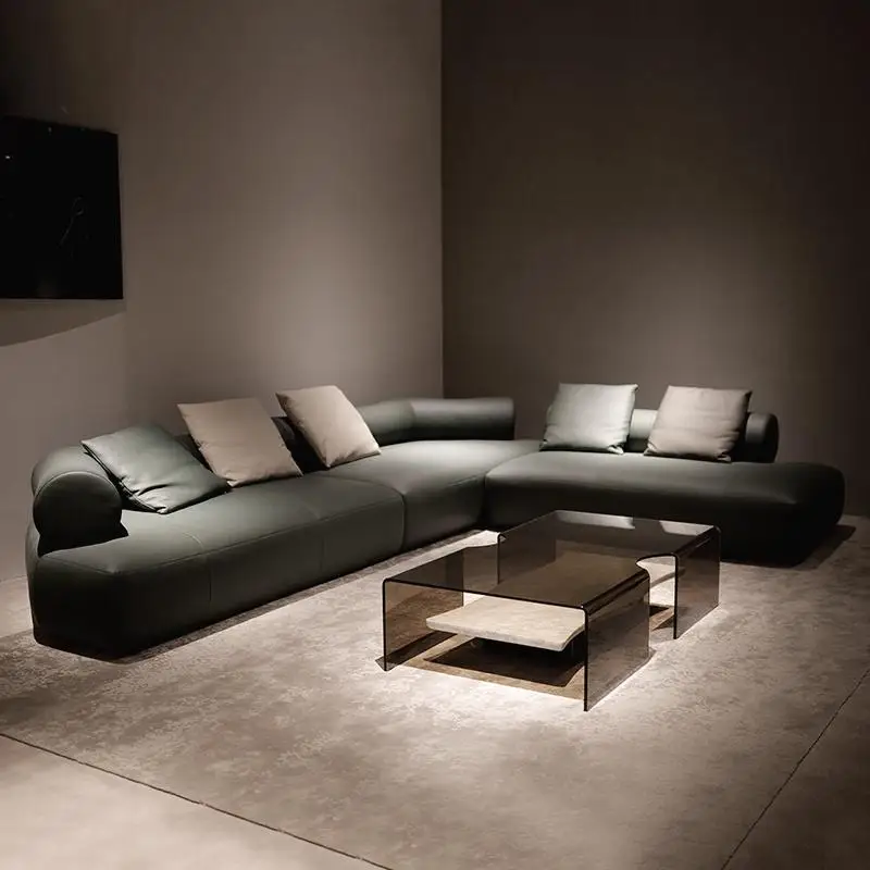 Glass Coffee Table Italian Minimalist Design for All Spaces Heat Scratch Resistant Customizable For Living Room
