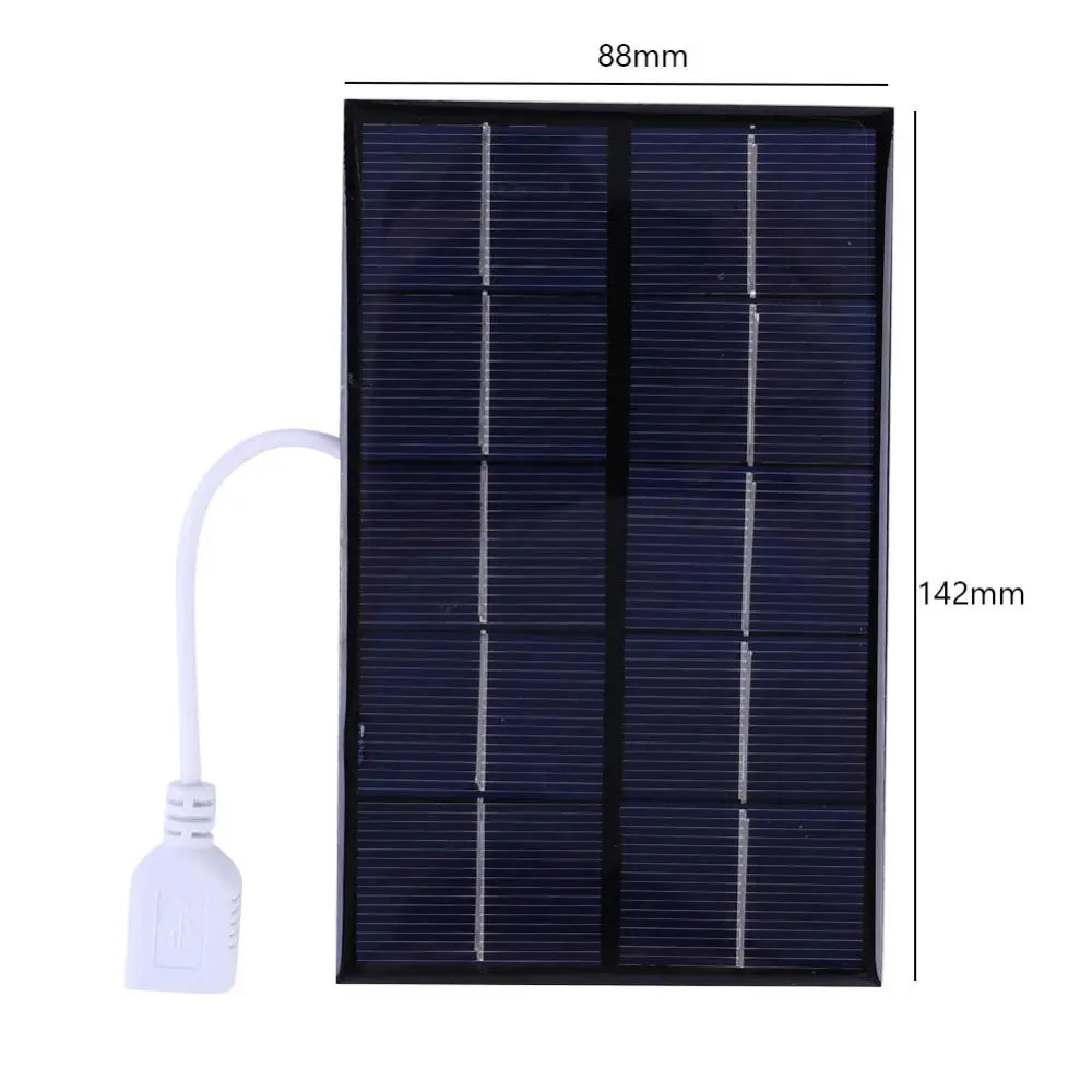 USB Solar Panel 5W/3W/1W Portable Outdoor Solar Panel Kit Complete Solar Charger Generator For Cell Phone Battery Charger