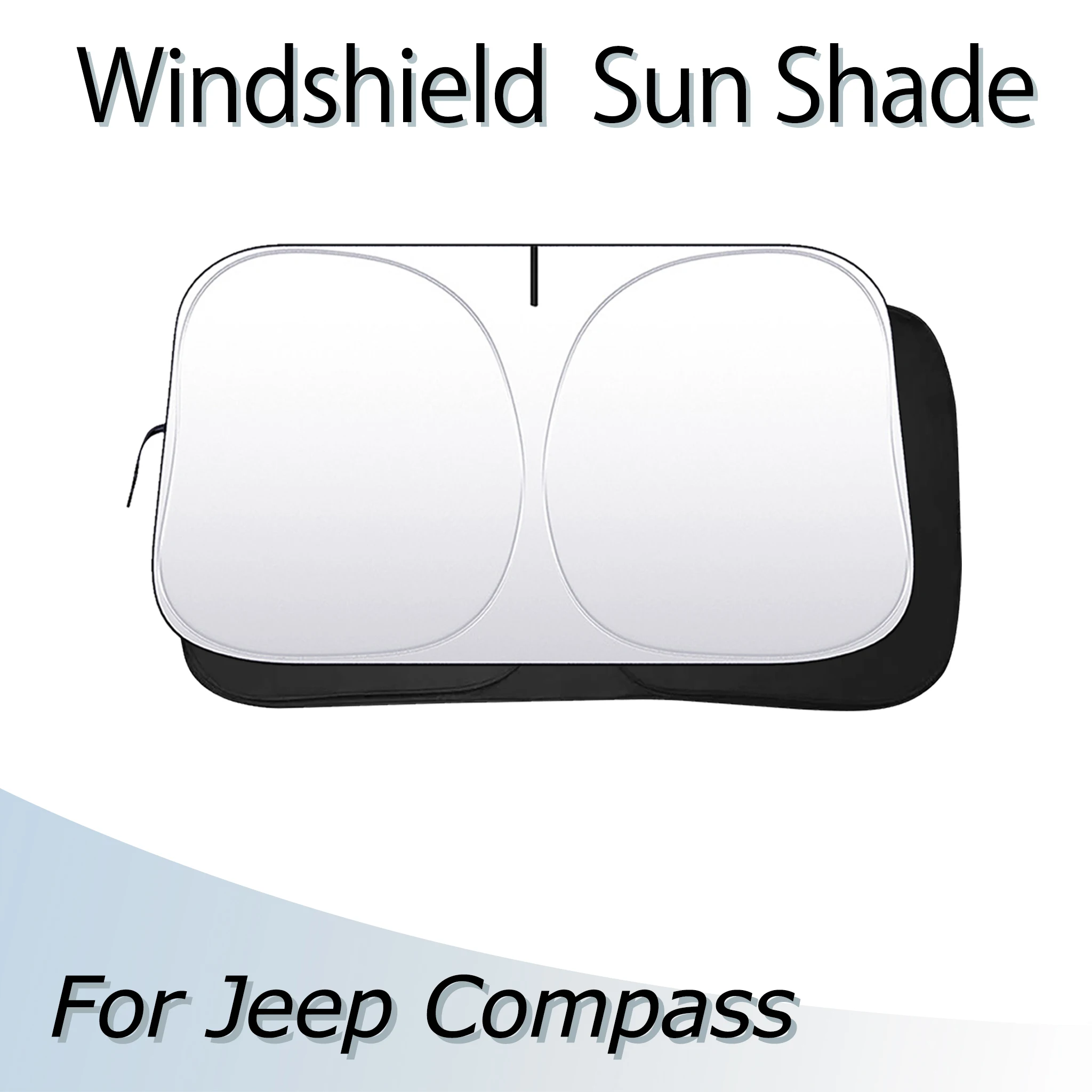 

Car Windshield SunShade Auto Accessories Sun Shade Visor Foldable Anti-UV Lightproof Sun Block Heat Shield For Jeep Compass
