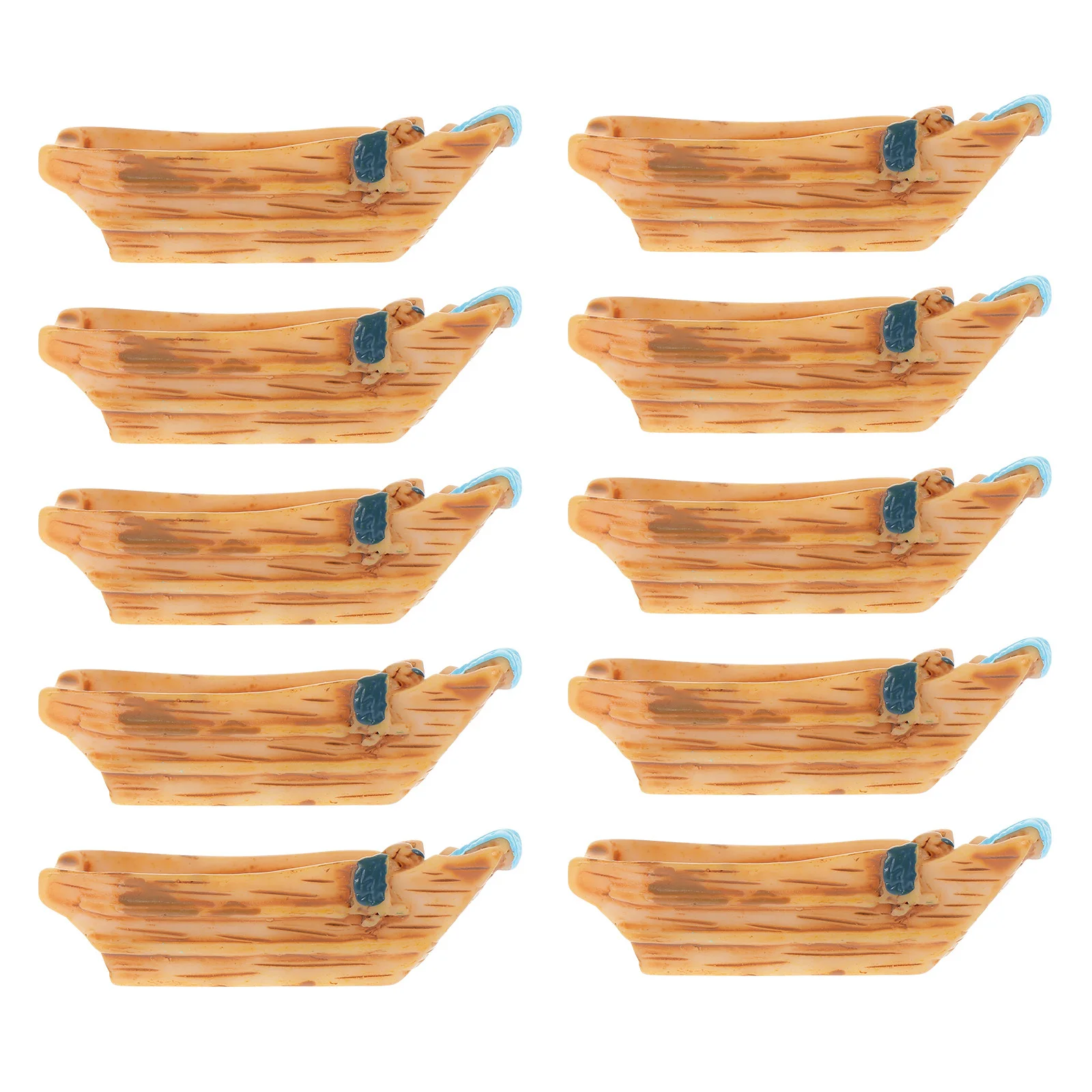 

10Pcs Mini Boat Ornaments Small Garden Decor Resin Mini House Decoration Micro Landscape Scene Accessories Small Garden Decor