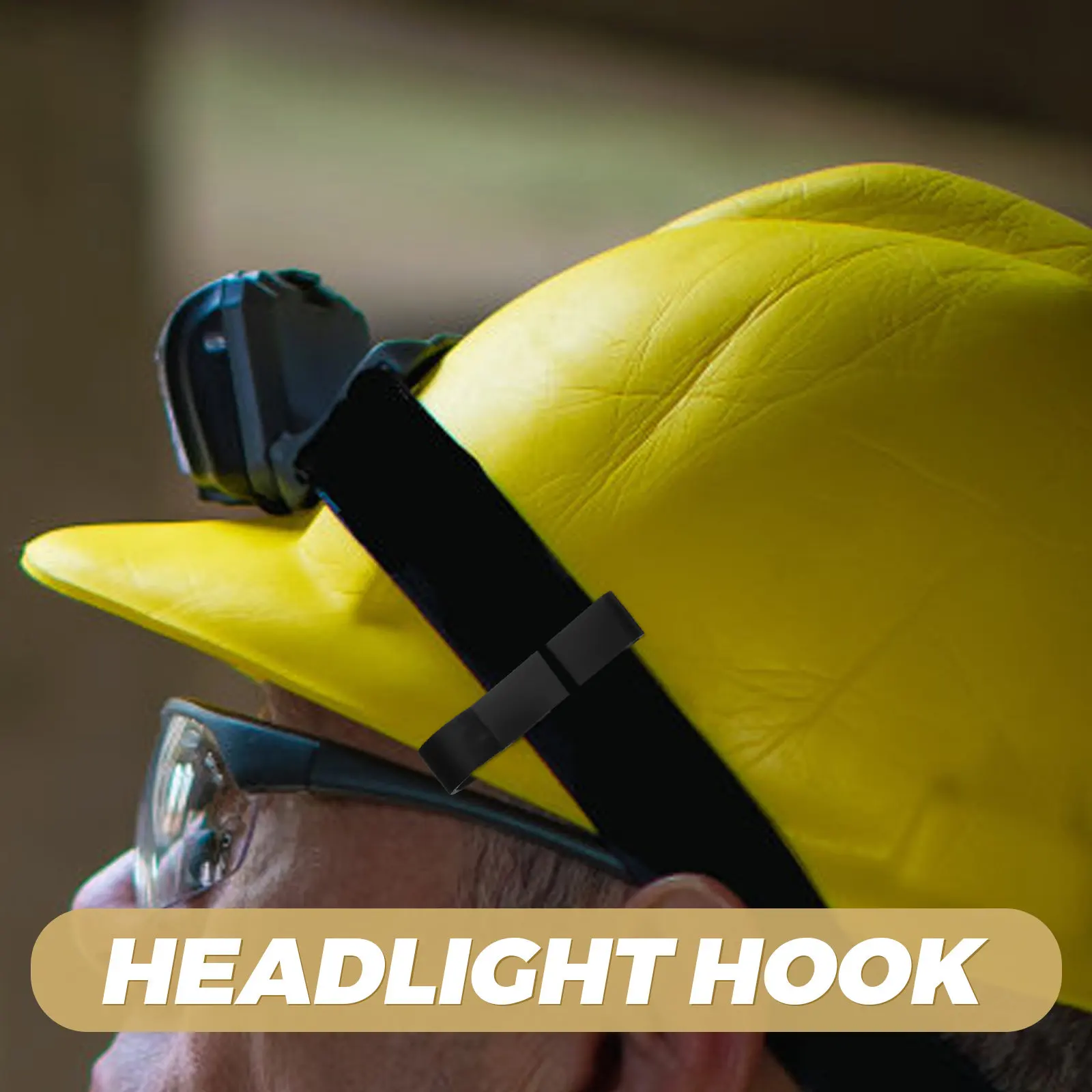 100Pcs Headlamp Hooks Clips Hard Hat Light Clips Plastic Clip Hardhat Headlamp Accessory Replacement