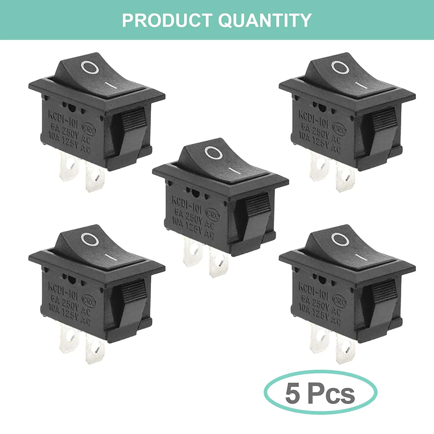1/5/10PCS 10X15มม.2Pin Mini Push ปุ่มสวิทช์สีแดงและสีดำ Rocker Switch