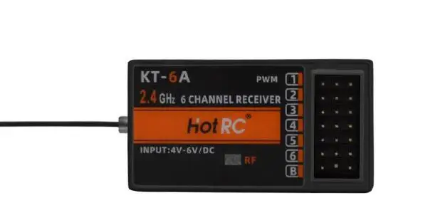 HOT RC HT KT-6A-PWM 2.4G 6CH RC Receiver FHSS & 6CH Receiver for KT-6A Transmitter FPV Drone Rc Airplane Rc Car Rc Boat