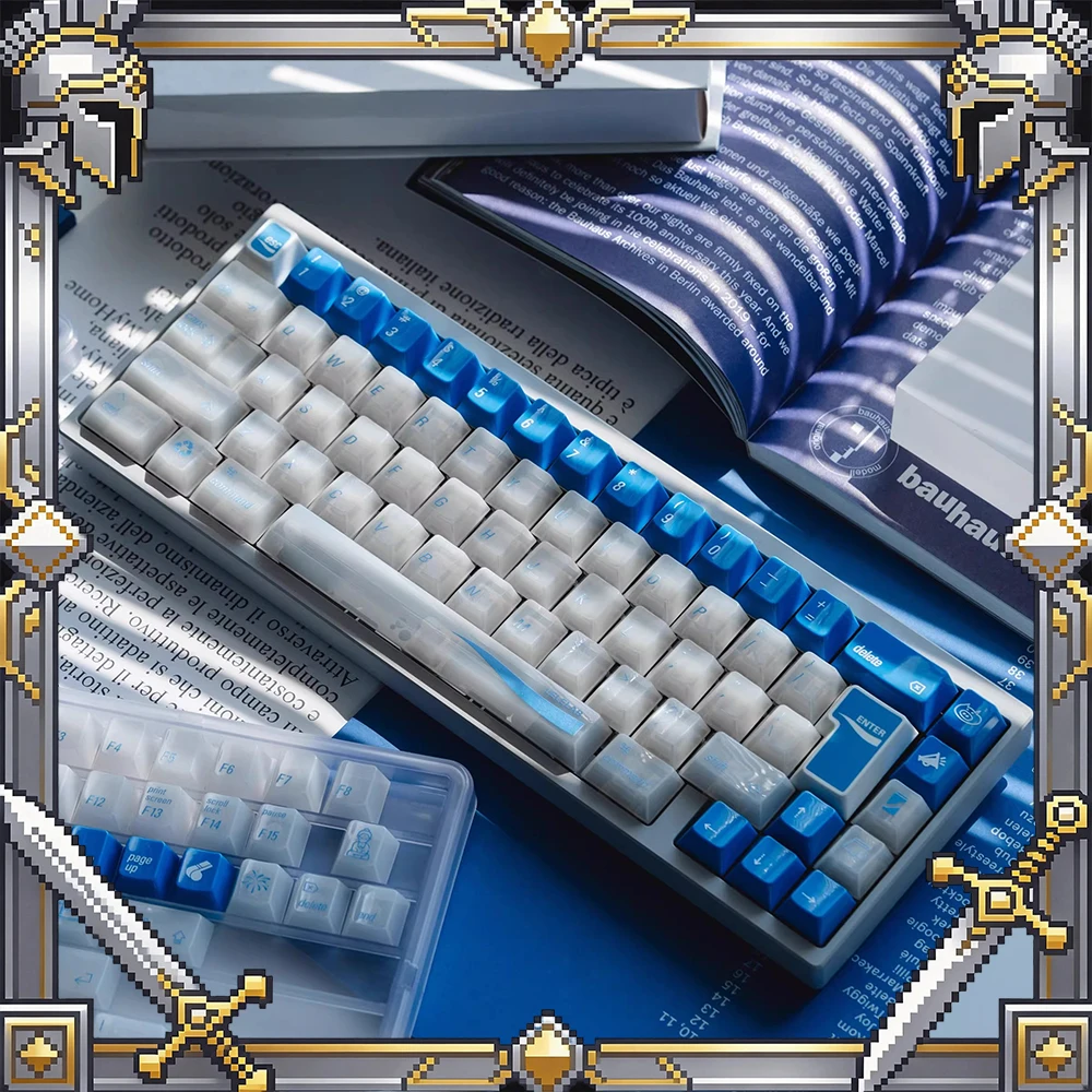 LeleLab KamakuraAoi PC Keycaps Fog Permeable Keycap Original Factory Personalized Keyboard Keycaps Customized PC Gifts