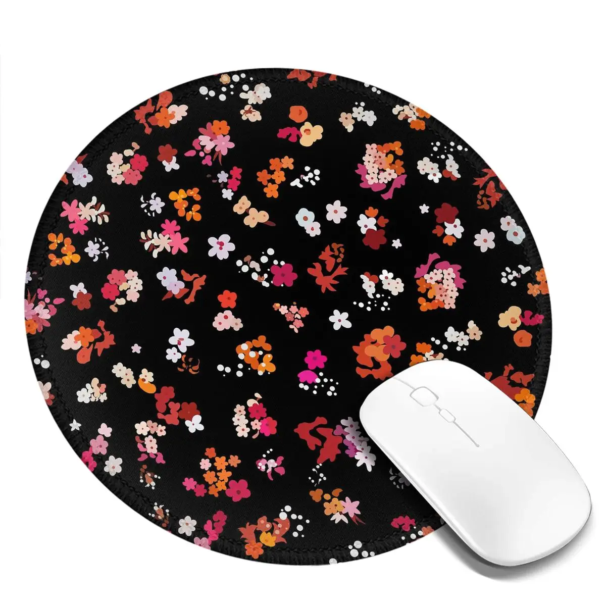 Colorful Flower Print Mouse Pad Pretty Floral Anti-Slip Mousepad Gaming Accessories For Notebook Computer Custom Mouse Mats