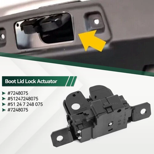 Imagen 2 del producto 4 pines 51247248075 7248075   Actuador de pestillo de bloqueo de puerta de Motor de maletero de tapa de maletero para BMW 1 Series F20 / F21 I3 accesorios de coche