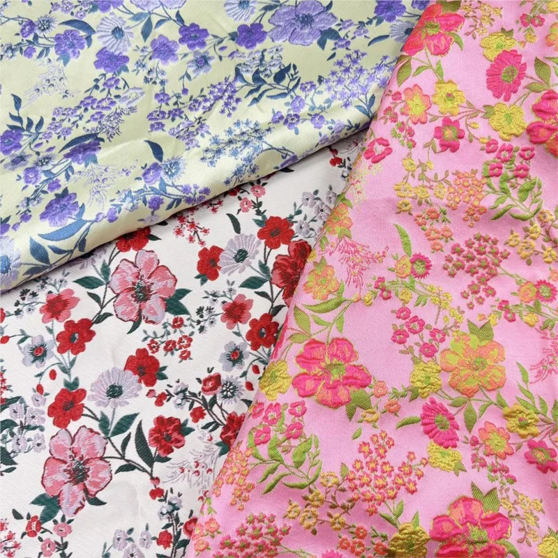 

New Chinese-style jacquard fabric skirt cheongsam jacquard brocade ethnic clothing fabric