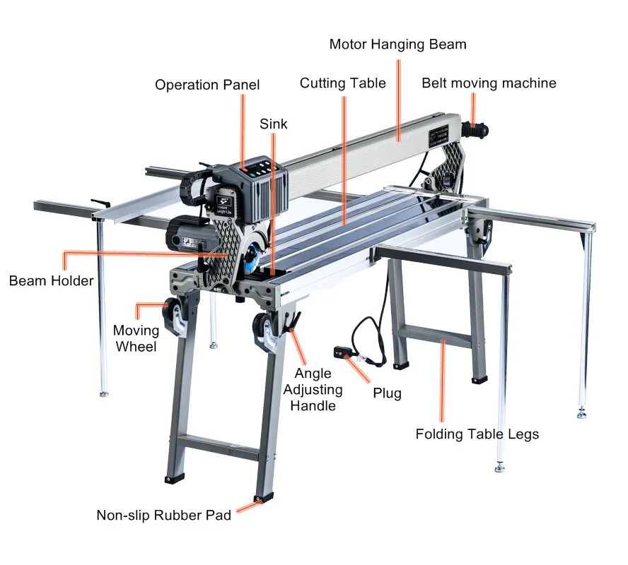 Fully Automatic Tile Cutting Machine 45 Degree Desktop Ceramic Tile Chamfer Wet Saw Cutter with La ser Position