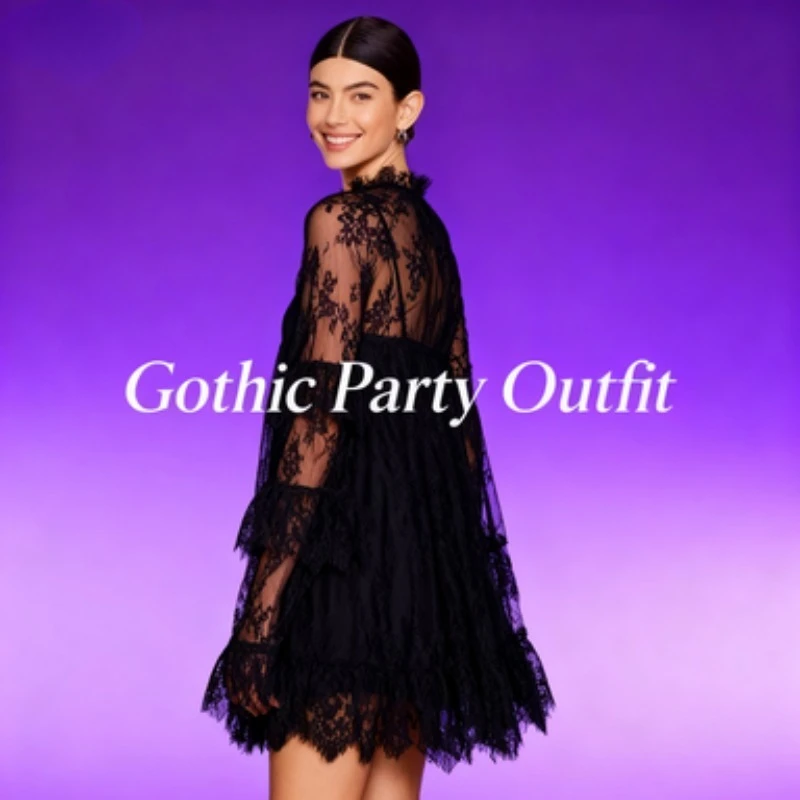 Abito sexy in pizzo trasparente Royal Sister Copricostume trasparente per ragazza calda primavera estate