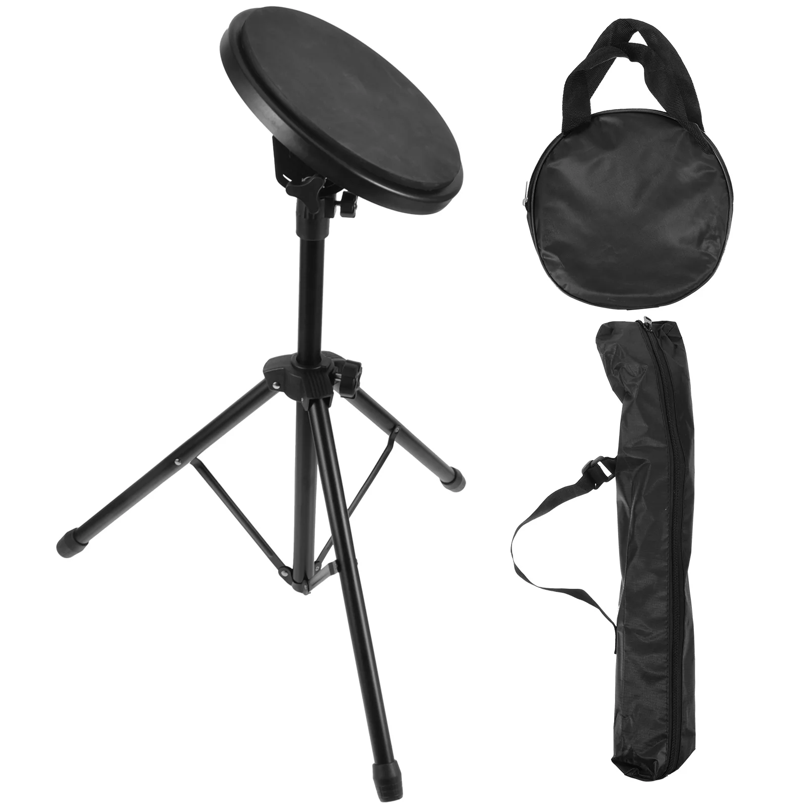 

1 Set Drum Practice Pad Kit Silent Rubber Mat For Electric Drums Noise Reduction Sturdy Design Drum Accessories For Beginners