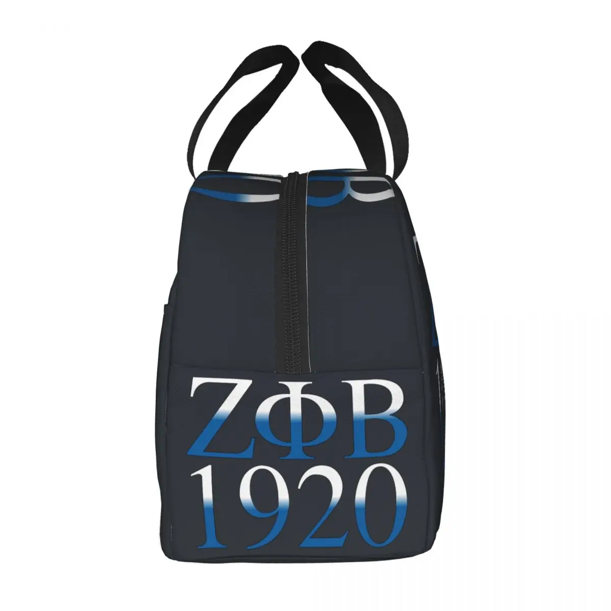 Zeta Phi Beta Thermal Insulated Lunch Bags Women Portable Lunch Box for School Work Outdoor Picnic Multifunction Food Bags