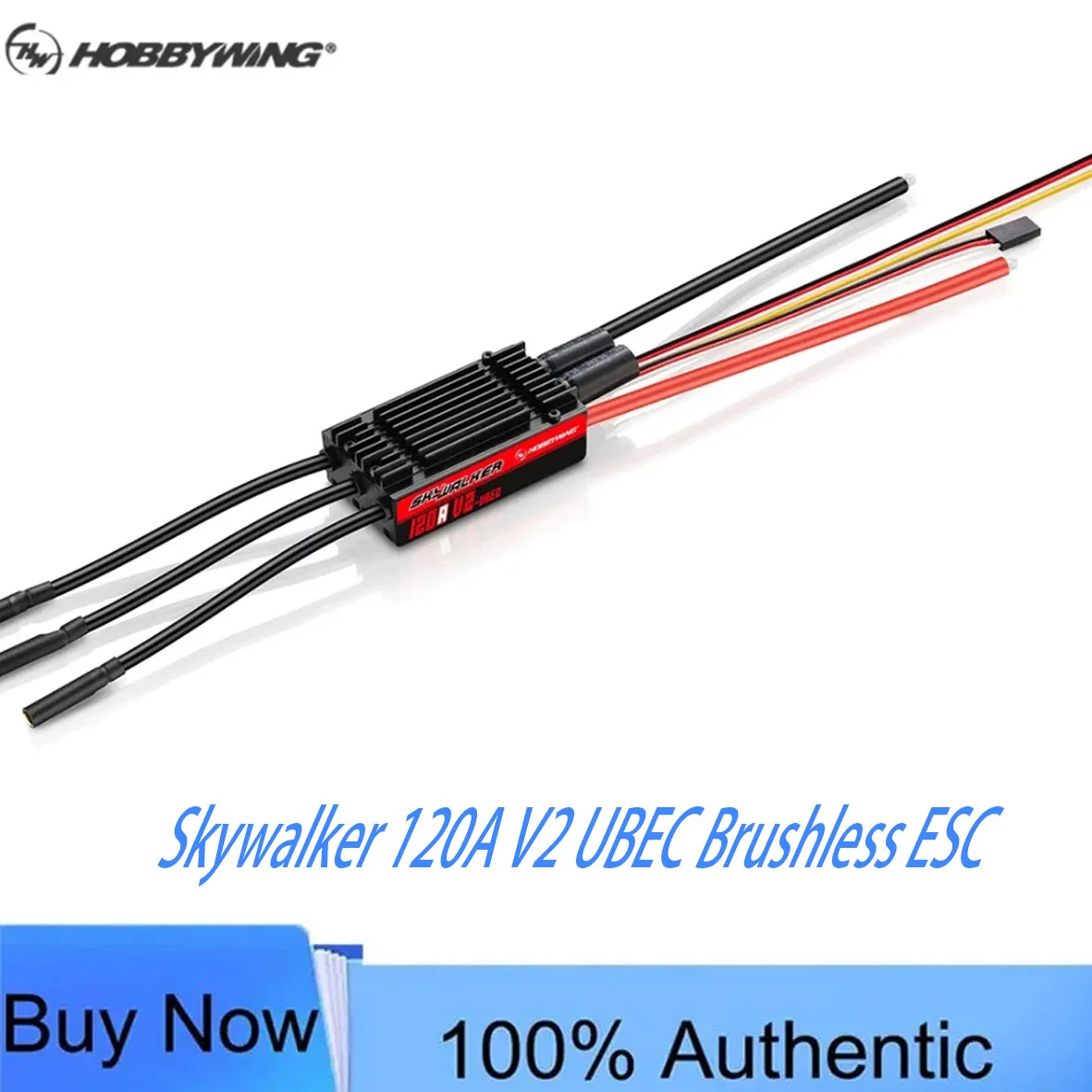 Hobbywing Skywalker 120A V2 UBEC Brushless ESC 3-8S 5V/6V/7.4V/8.4V 10A for RC Airplane Fixed Wing