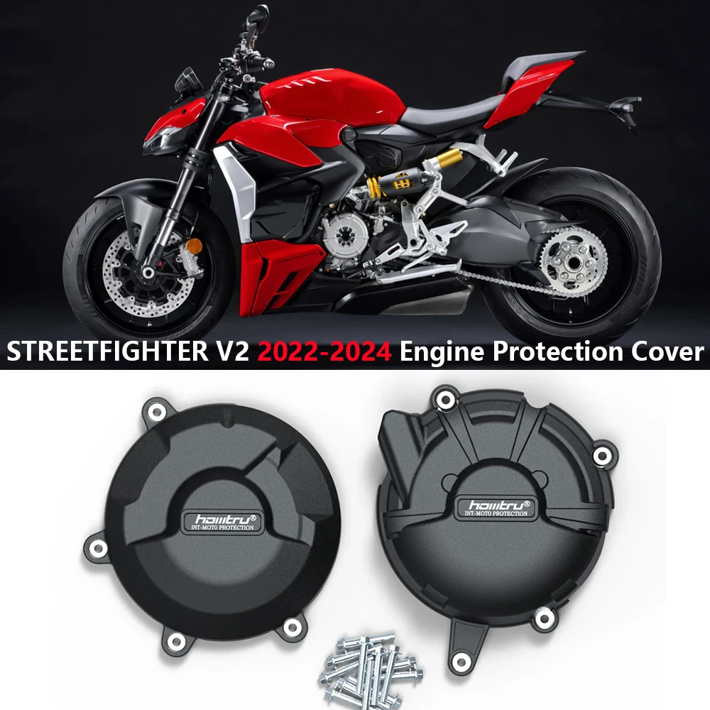 

For Ducati STREETFIGHTER V2 2022 2023 2024 Engine Protection Cover Motorcycle Alternator Clutch Engine Protection Cover