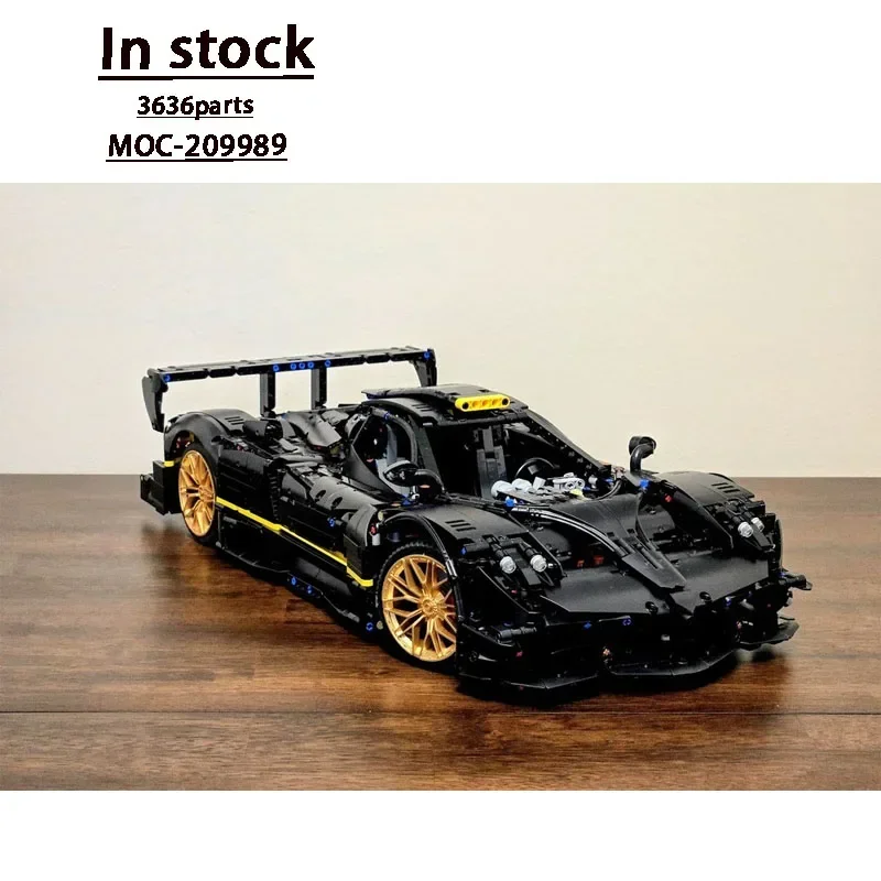 Black New MOC-209989 Smile Car Racing importer nights Model 3636 PartsMOC Creative Boy Kids Birthday importer décennie ks Toy Gift