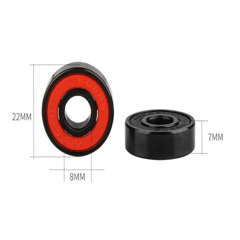 2Pcs High Speed 608 Roller Skates Bearing Skateboard Bearing 608 Bearing 8x22x7mm Ceramic Bearings - Image 6