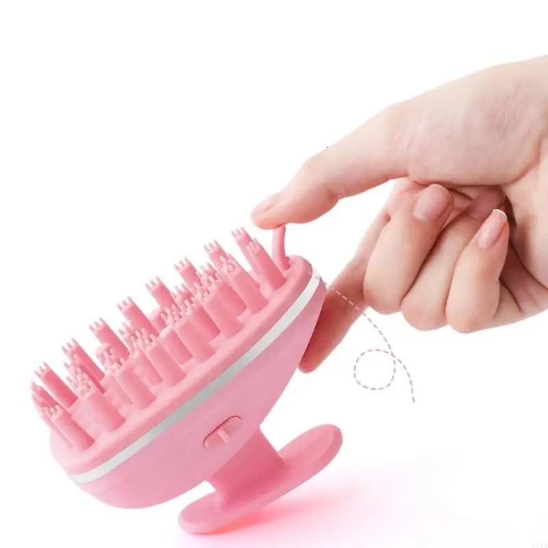 28TA Electric Hair Shampoo Brush 3 VibrationMode for Head Scratcher Massager Stress