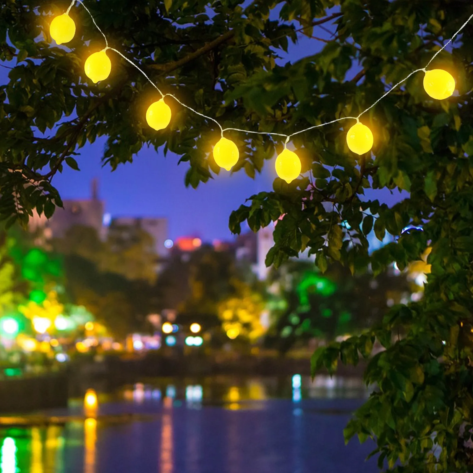 

1.5M 10Leds Led Lemon String Lights Fairy Light Decoration For Home Garden Party Patio Easter Festival Lamp Lemons String Lights