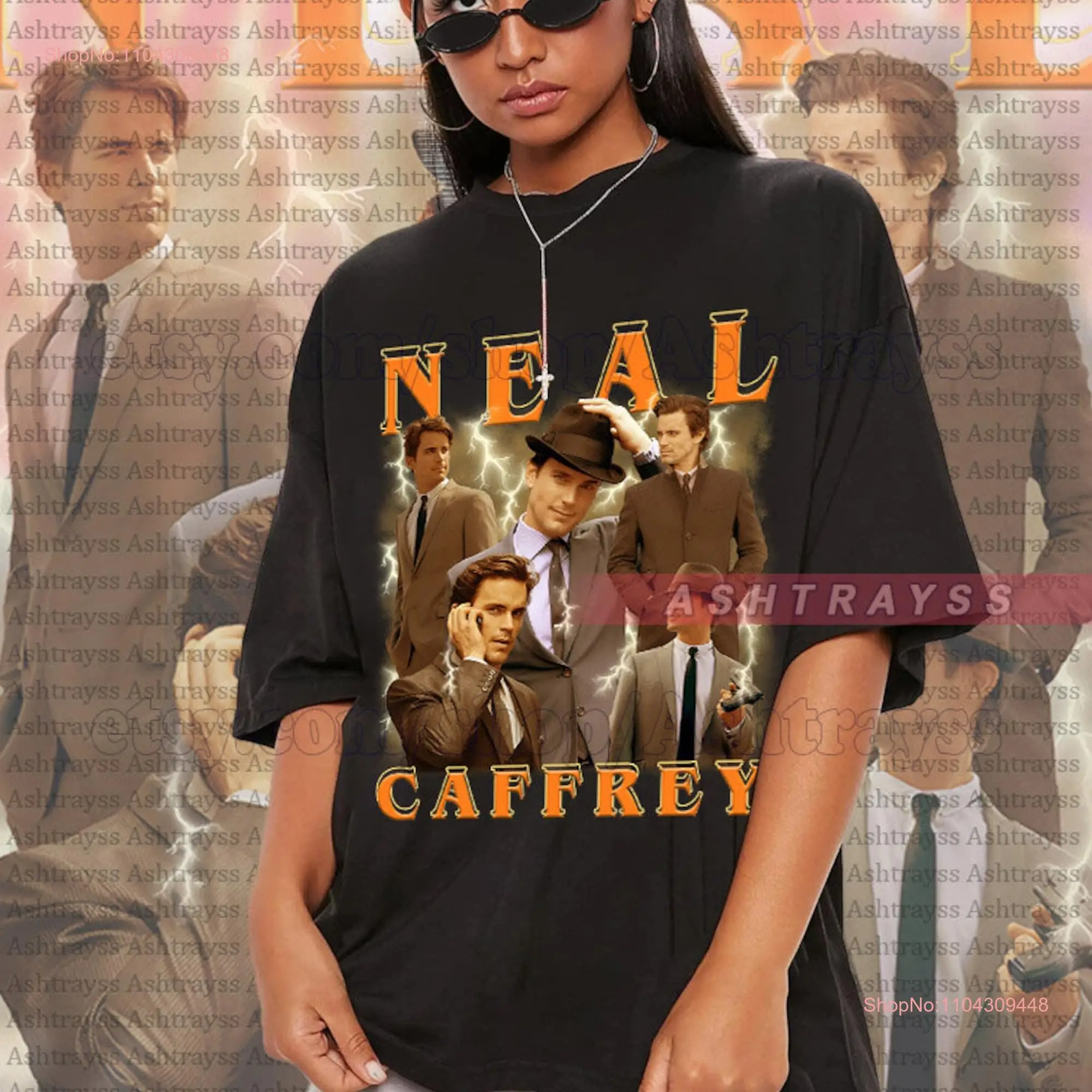 Neal Caffrey Vintage Bootleg T Shirt long or short sleeves