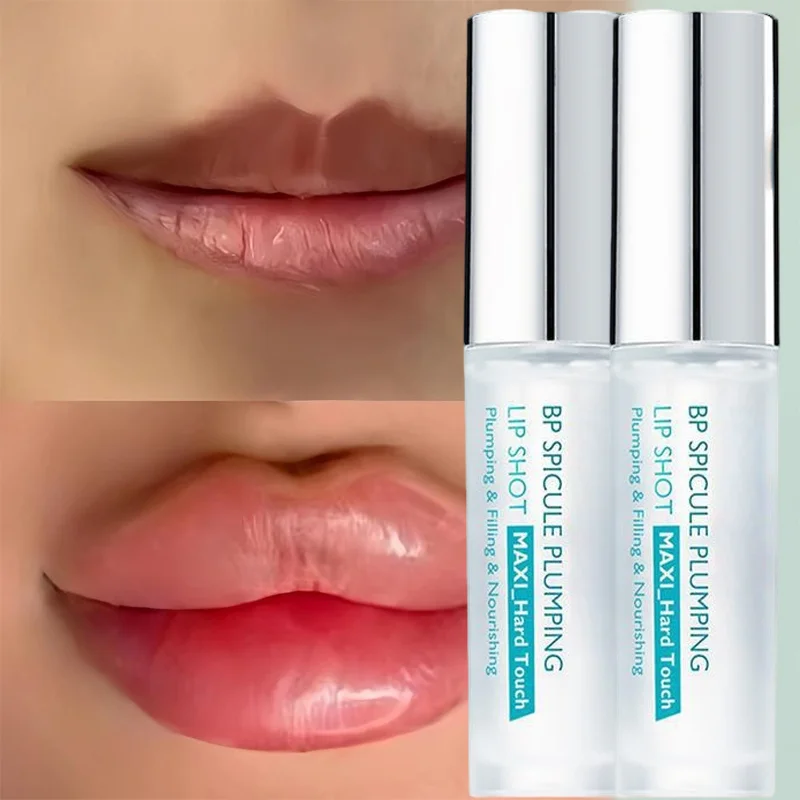 Esencia Humectante para Labios de 4ml, Aumenta la Elasticidad de los Labios, Efecto Voluminizador Instantáneo, Lápiz Labial con Microagujas, Maquillaje Sexy y Hermoso