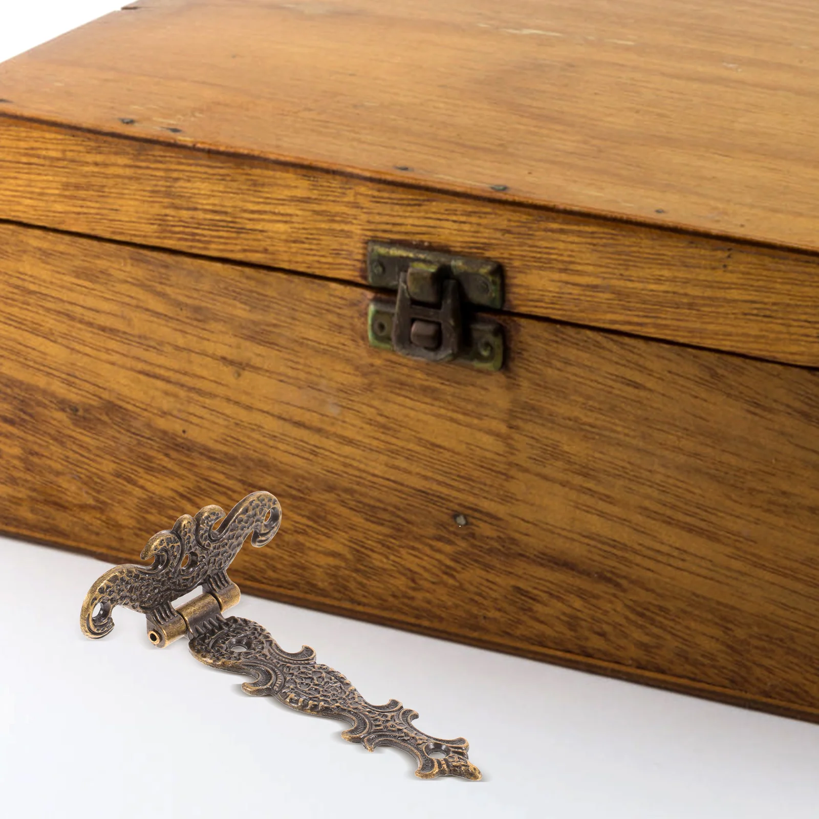 

6pcs Zinc Alloy Hinges for Wooden Boxes Jewelry Case Vintage Style Heavy Duty Metal Furniture Hardware Accessories