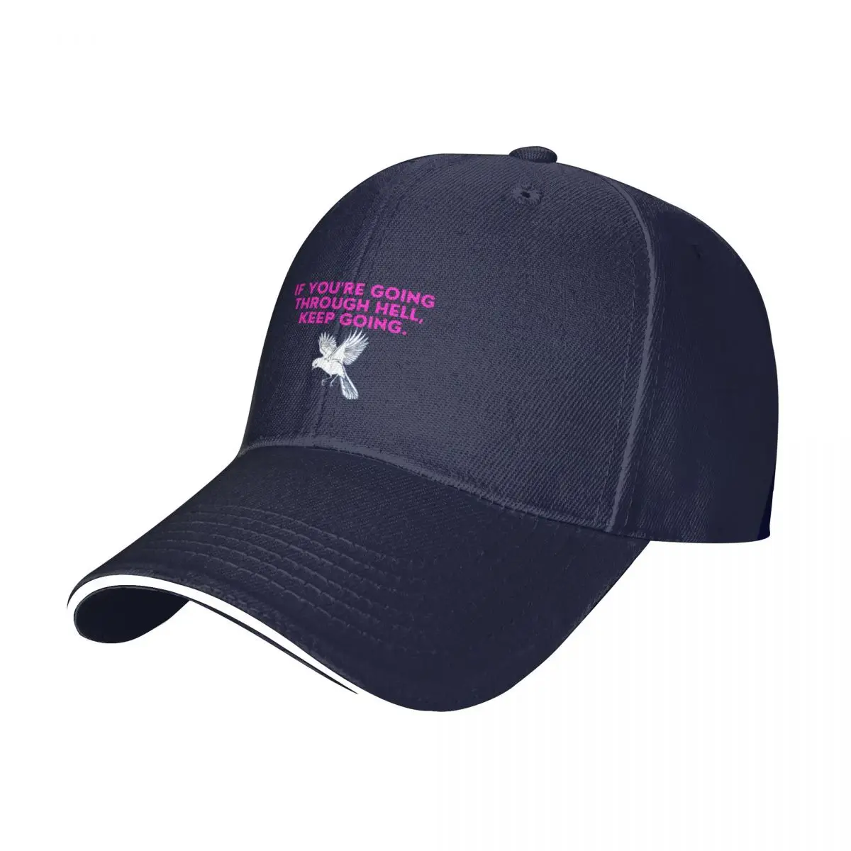 If you're going through hell, keep going. Cap Baseball Cap Visor wild ball hat hat for women Men's