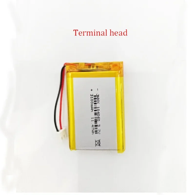 New Polymer 104060 Lithium Battery 3.7V 3100mAh Suitable for Bluetooth Speakers Floor Lamp Shaver Positioner Doorbell Humidifier