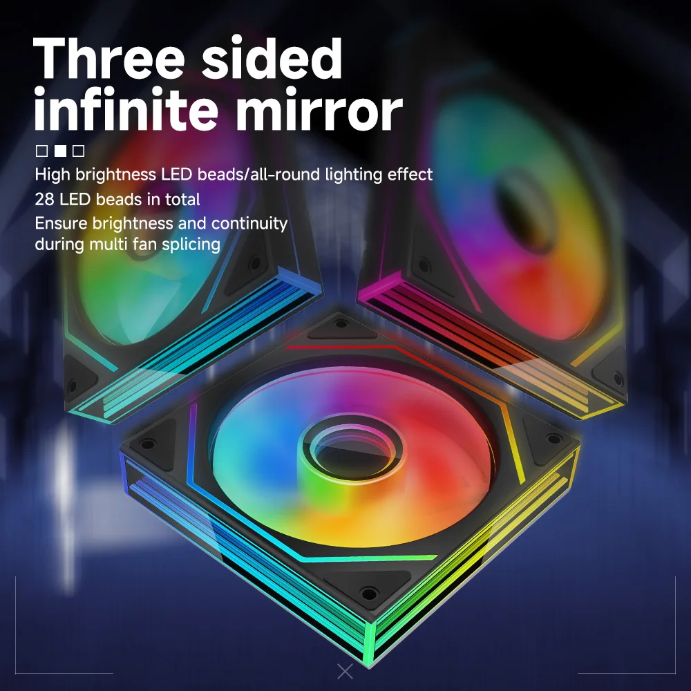 Jungle Leopard Prism 6max Case Cooling Fan Silent ARGB Divine