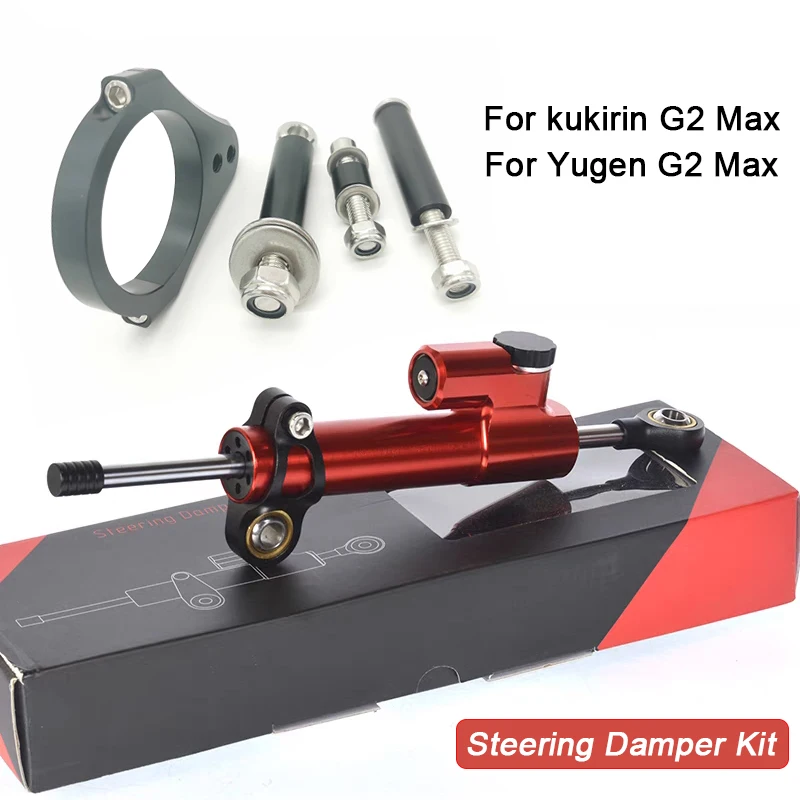 

For Scooter kukirin g2 Max/Yugen G2 Max Stabilizer Steering Damper Mounting Electric Scooter Aluminum&Steel Modification Bracket