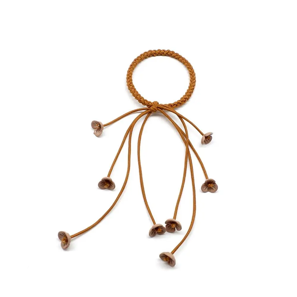 

Корейские милые женские резинки для волос с цветочным принтом, эластичные резинки для причесок, аксессуары для волос, резинки-пучки