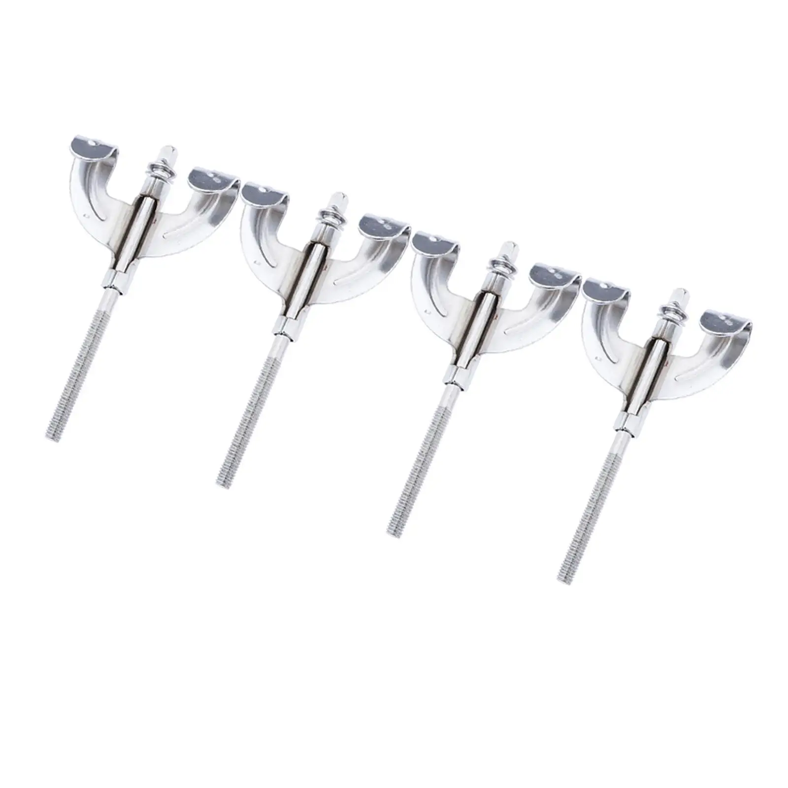 8/Pack Bass Drum Claws With Tension Rods for Drum Parts Mount Repair Accs