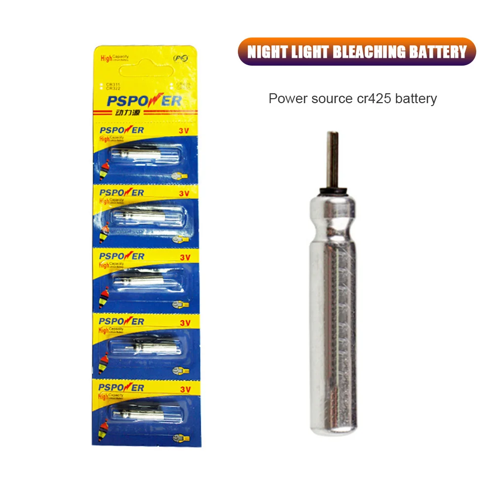 طقم شاحن بطارية ليثيوم ، عوامات صيد ، إضاءة ليلية ، أدوات عوامة ، أدوات صيد ، CR425 ، 3 فولت ، 1-من من من من