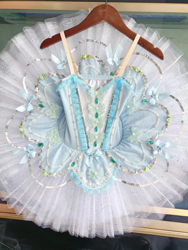 

Professional Ballet Tutu For Girls Child Kids Adult Swan Lake Dance Costumes Sky Blue Woman Ballerina Skirts Balet Dress Girl