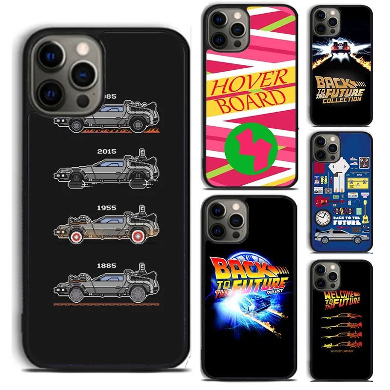 Retour vers le futur film housse de téléphone pour iPhone 16 15 14 Plus XR XS Apple 11 12 13 mini Pro Max coque